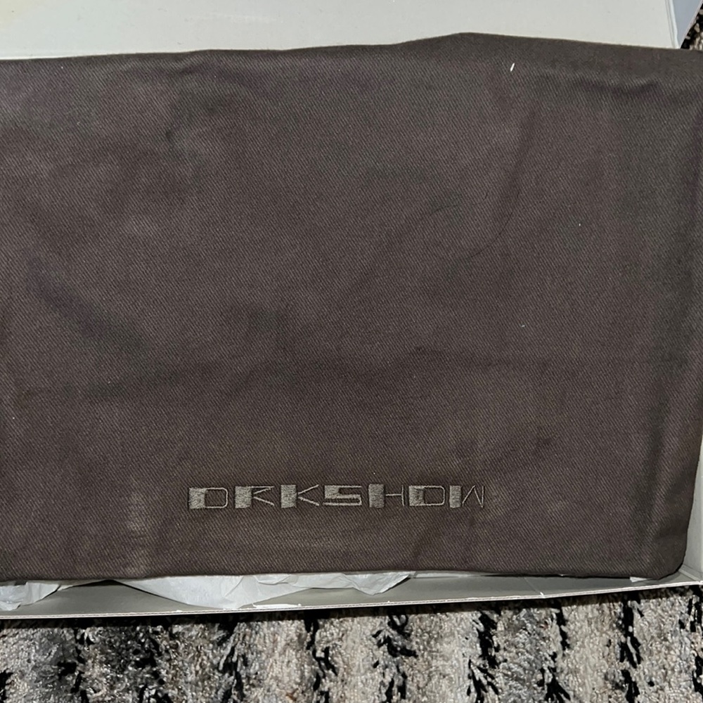 Brand New Never Worn Rick Owens Edfu Drkshdw Cotton Denim High “Black Milk”
